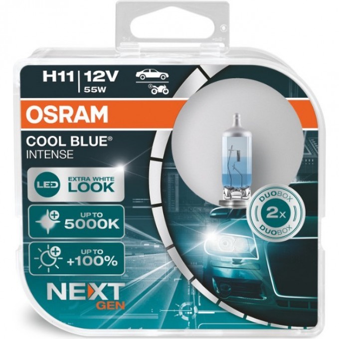 Автолампы OSRAM H11 COOL BLUE® INTENSE Next Gen 64211CBN-HCB 4062172214940 Автолампы OSRAM H11 COOL BLUE® INTENSE Next Gen 64211CBN-HCB 4062172214940