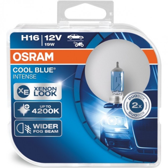 Автолампы OSRAM H16 COOL BLUE INTENSE 64219CBI-HCB (2 шт) 4052899412941 Автолампы OSRAM H16 COOL BLUE INTENSE 64219CBI-HCB (2 шт) 4052899412941