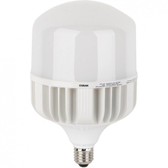Лампа светодиодная LED OSRAM HW T 65Вт матовая 6500К E27/E40 6500лм угол пучка 200град. 4058075576919 Лампа светодиодная LED OSRAM HW T 65Вт матовая 6500К E27/E40 6500лм угол пучка 200град. 4058075576919