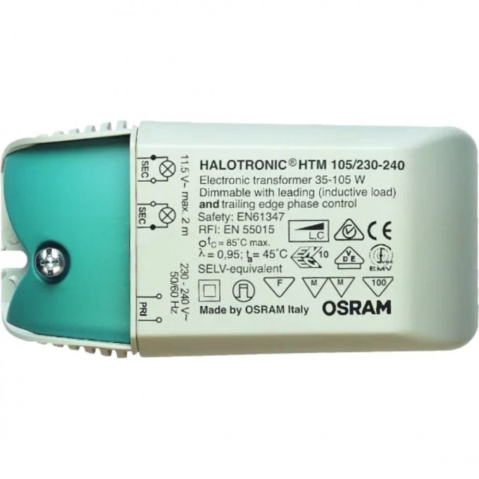 Трансформатор OSRAM HTM 105/230-240 4050300442334 Трансформатор OSRAM HTM 105/230-240 4050300442334
